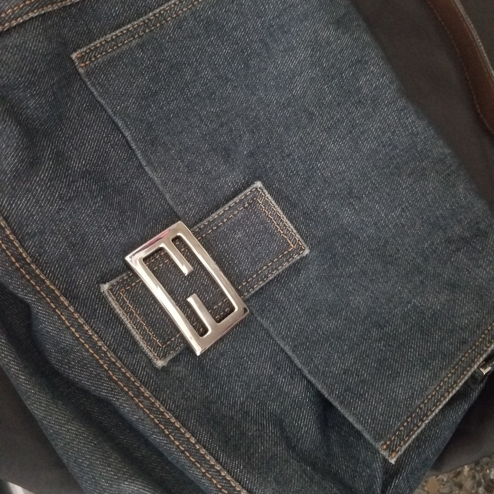 Authentic FENDI denim bag